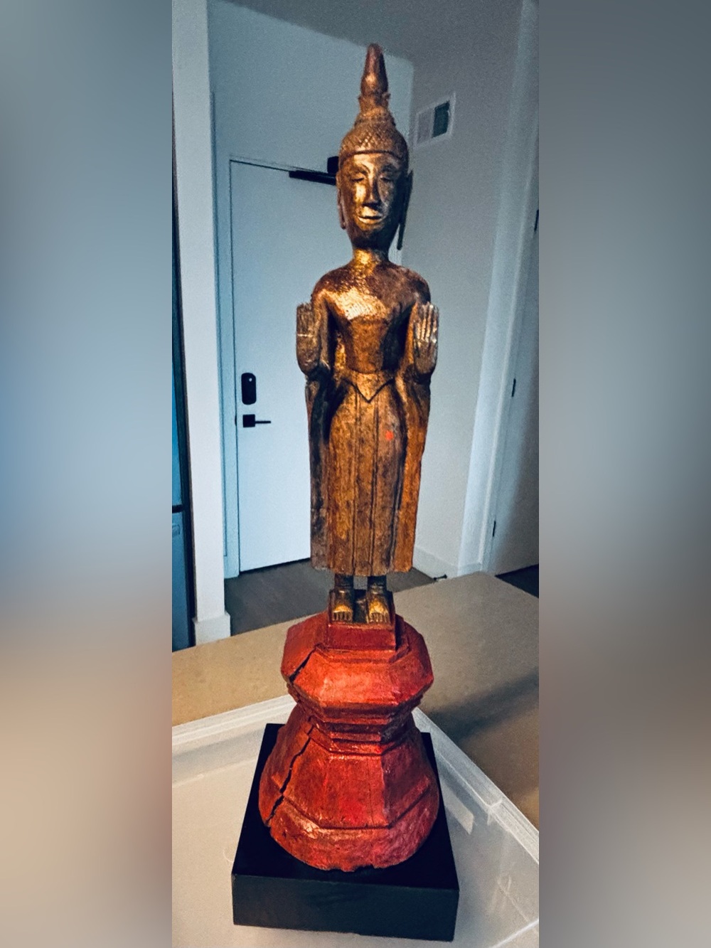19th Century Wooden Cambodian Buddah